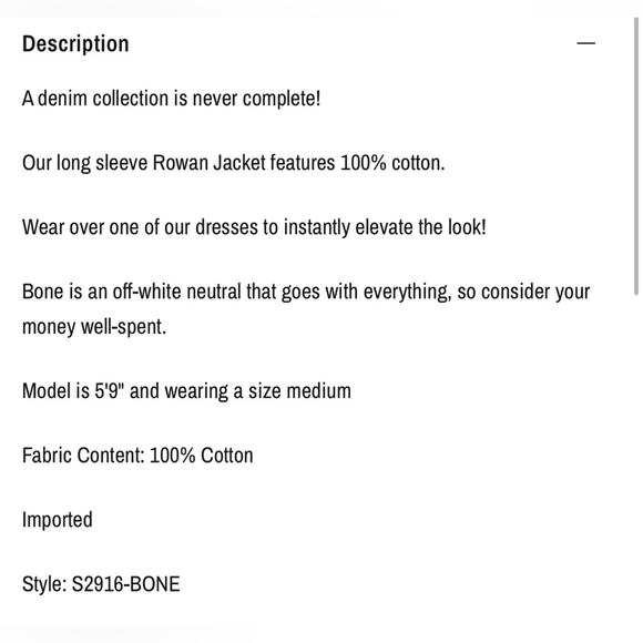 Saltwater Luxe women’s size XS long sleeve button up Rowan jacket bone color NWT - Picture 14 of 15